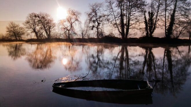 La rivière L'Ognon, en Haute-Saône.