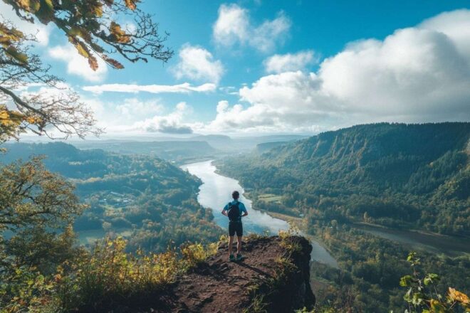 Image d'illustration. Panorama inspirant pour coureur attentif
