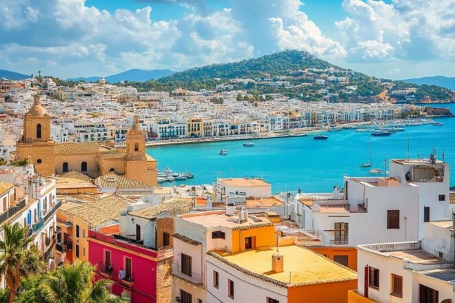 Image d'illustration. Vue panoramique du centre ville d ibiza
