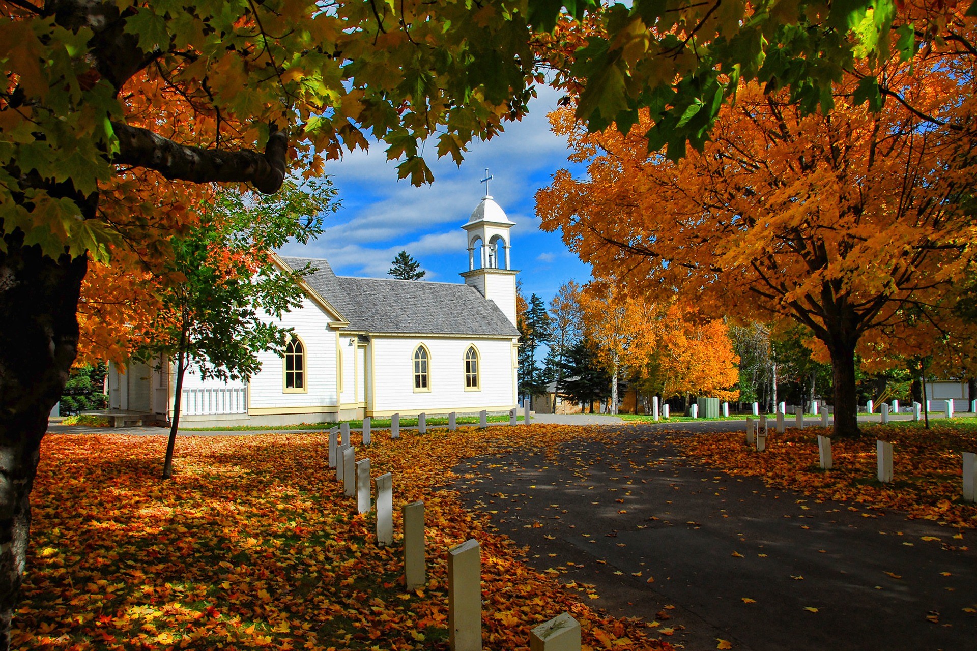 Illustration. Le Canada en automne.