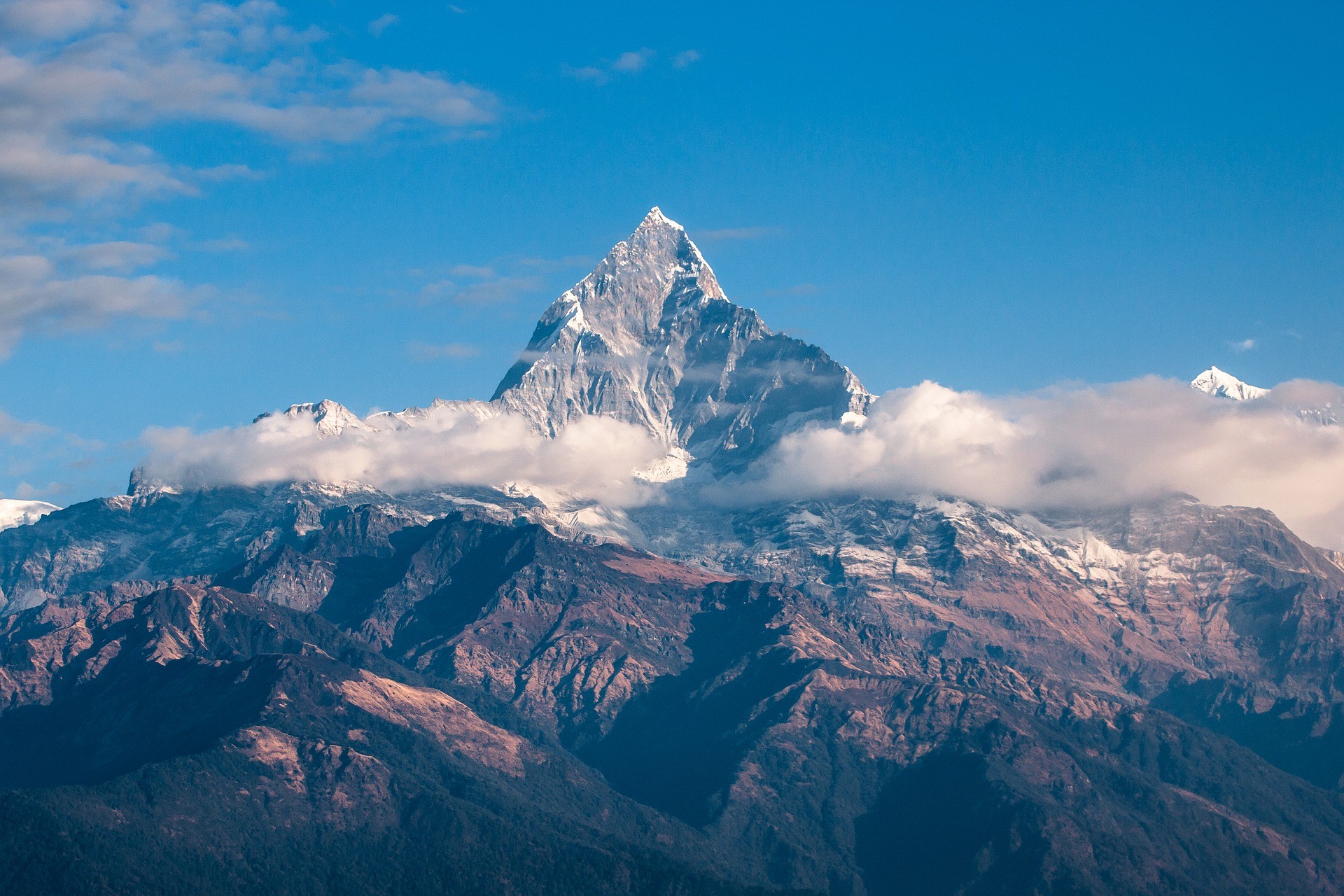 La chaîne de l'HImalaya au Népal.