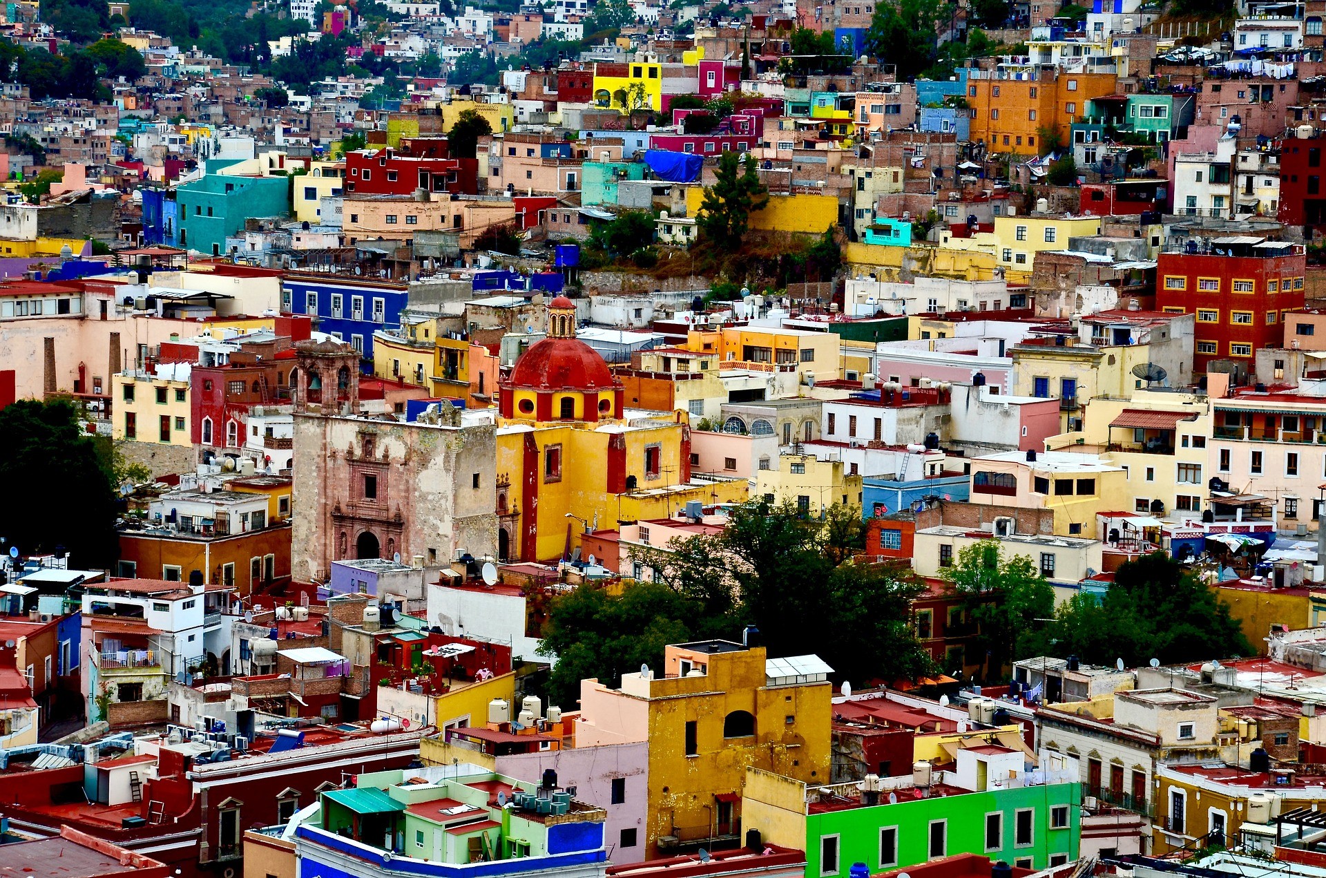 La ville de Guanajuato, au Mexique