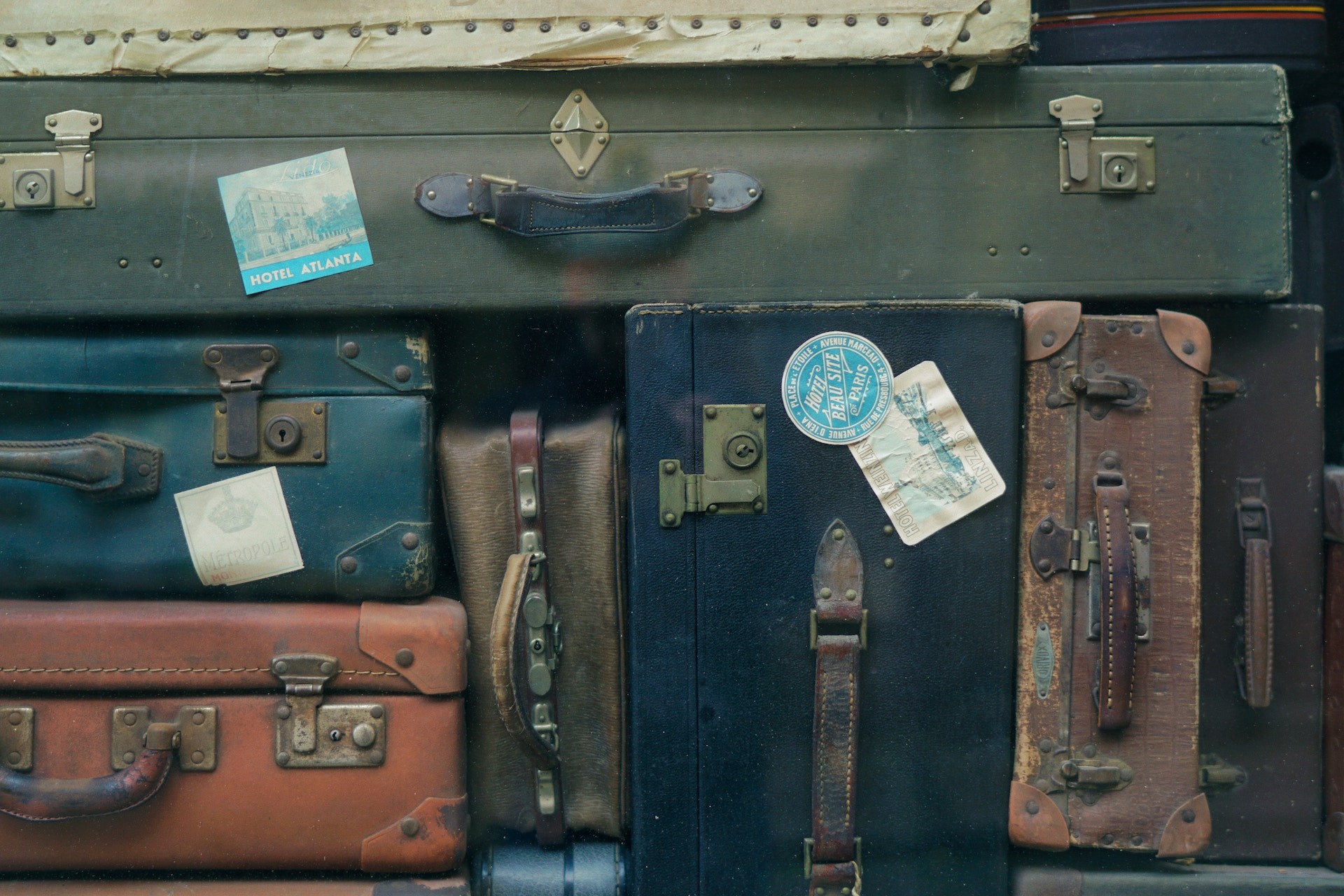 Illustration. Des valises vintage.