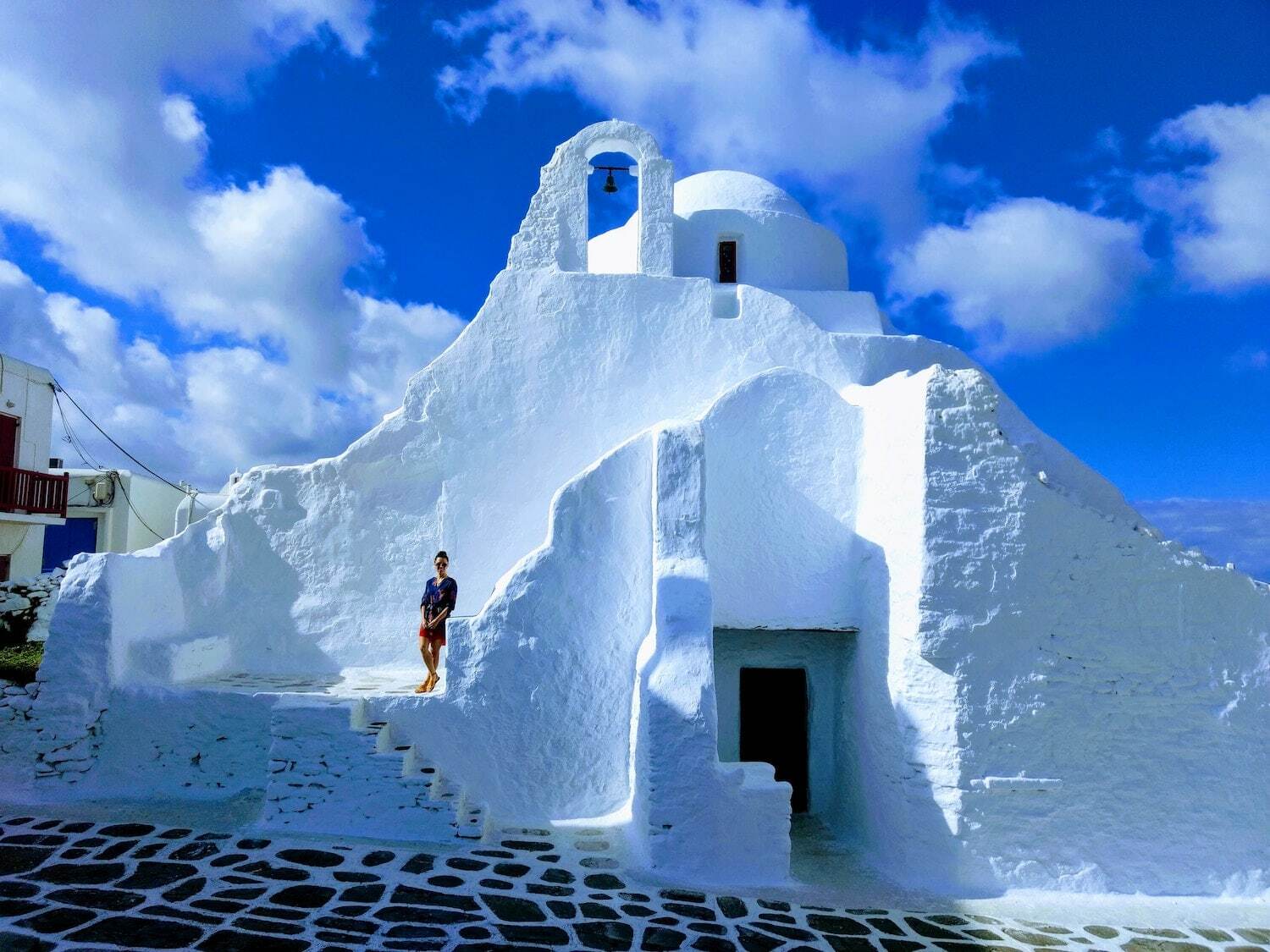 Une église à Mikonos, Grèce.