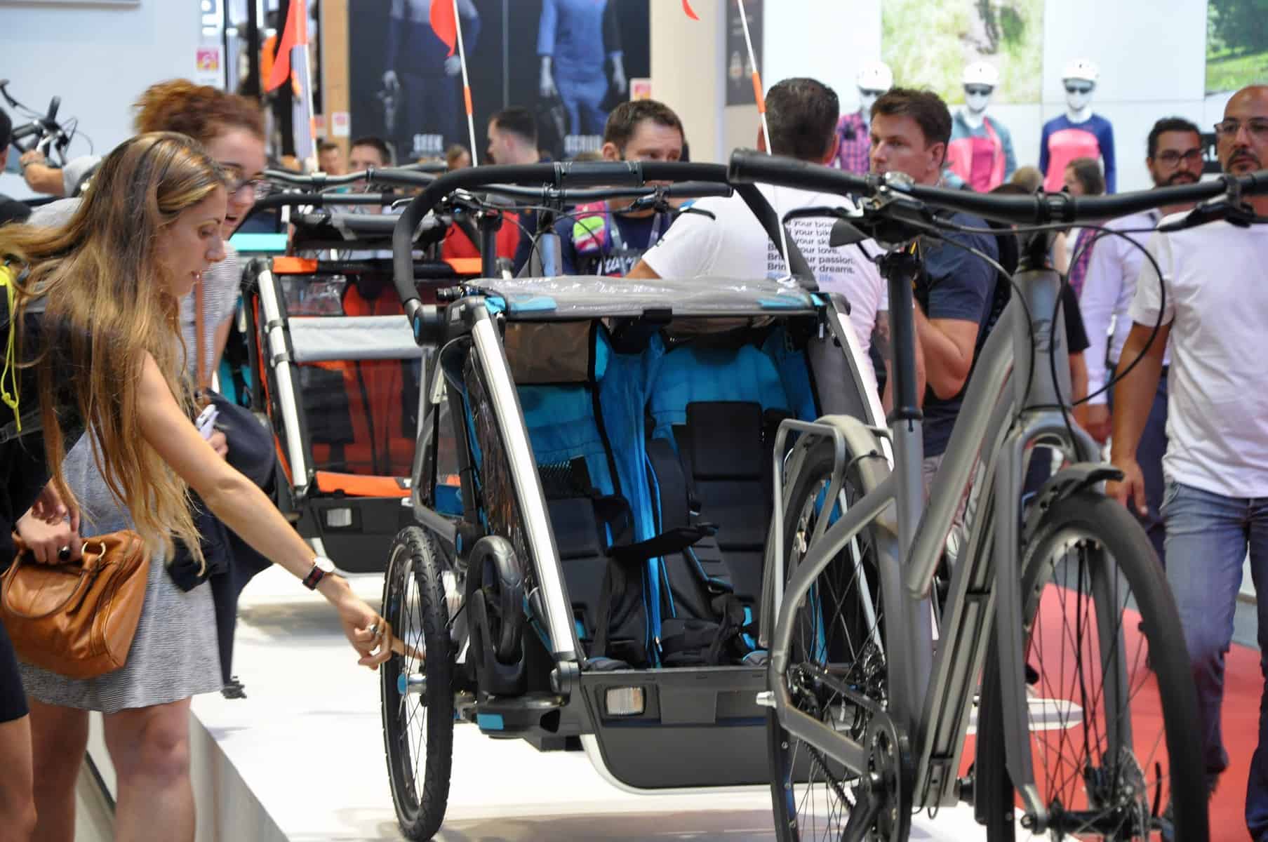 Photo d'illustration. Une remorque vélo.