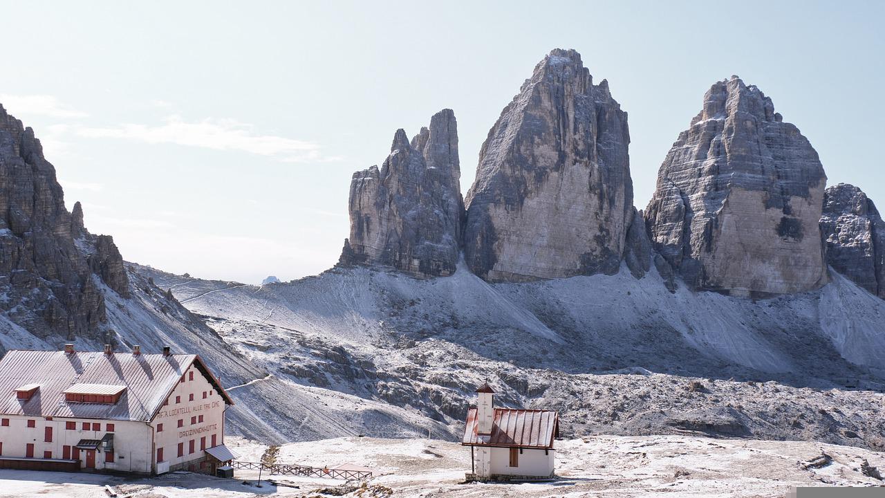 Tre Cime di Lavaredo, dans les Dolomites en Italie.