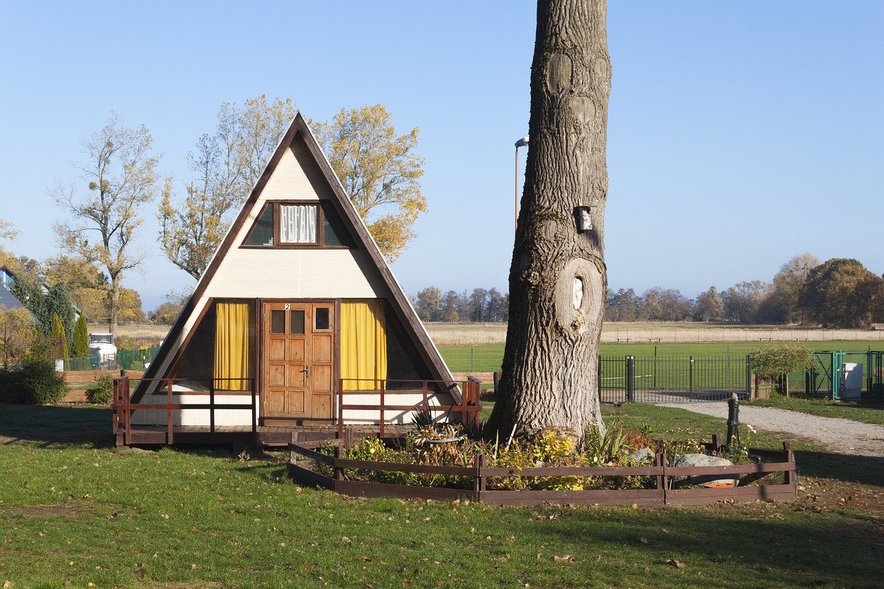 Photo d'illustration. Un confortable tipi/chalet de camping.