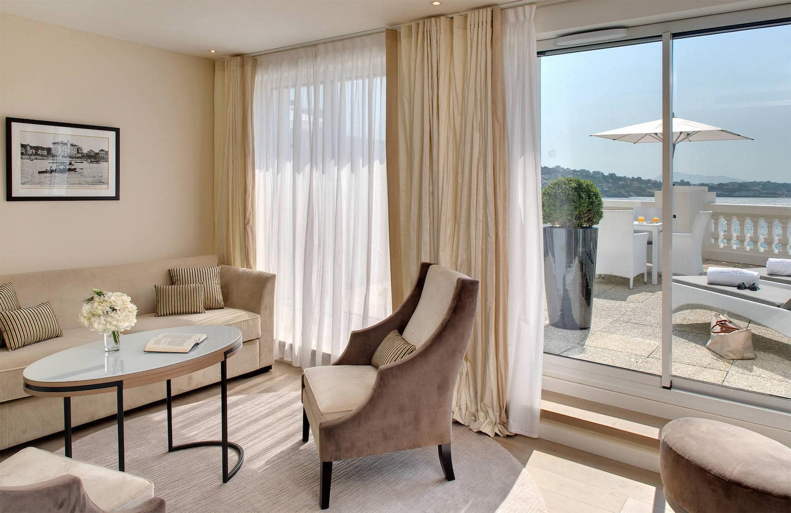 Photo d'illustration. Une suite du Grand Hôtel de Saint-Jean-de-Luz.