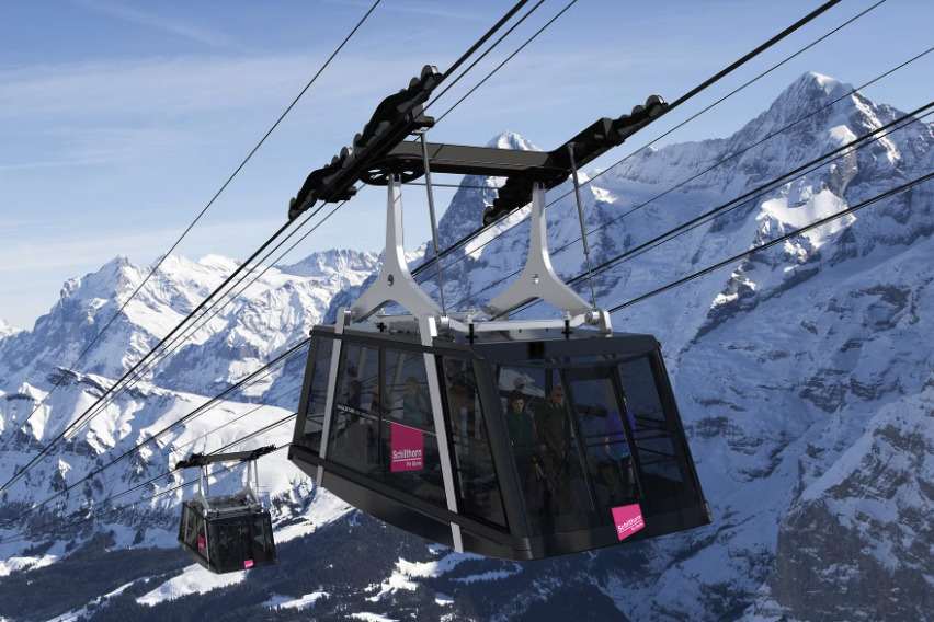 Image d'illustration. Cableway Schilthorn