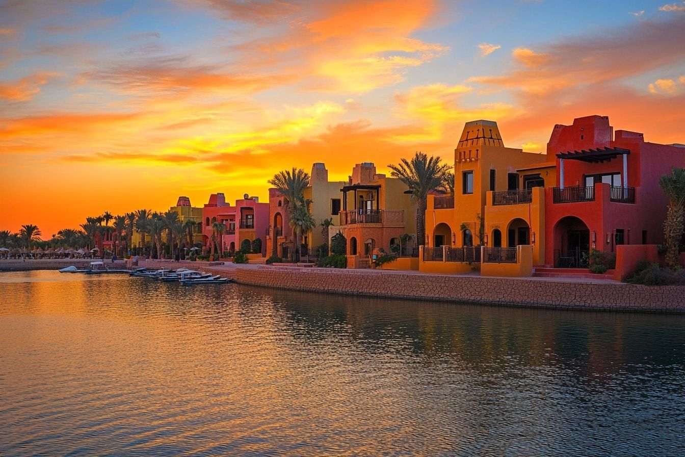 Image d'illustration. Coucher de soleil pittoresque sur el gouna