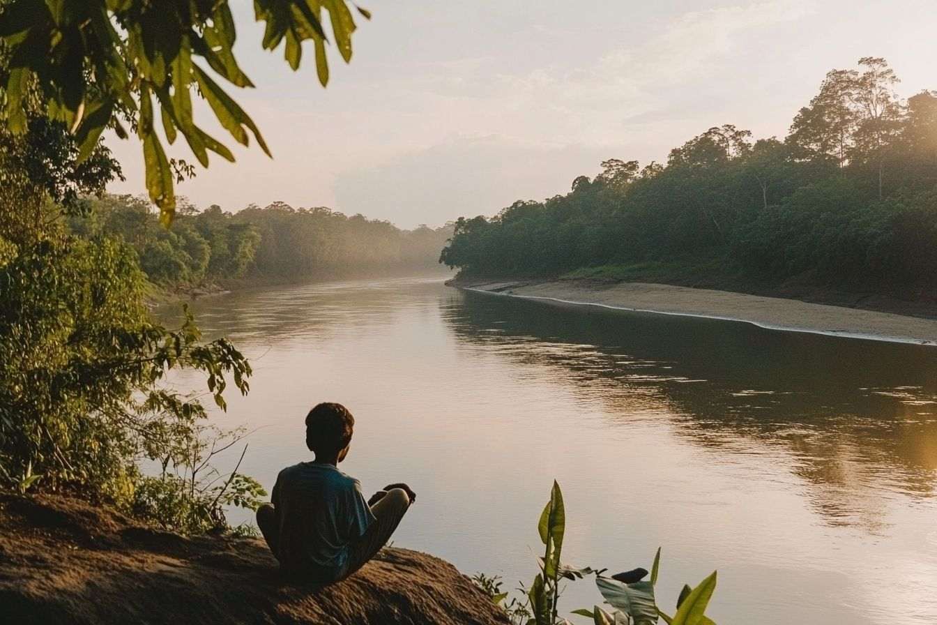 Image d'illustration. Rivière sereine dans la jungle