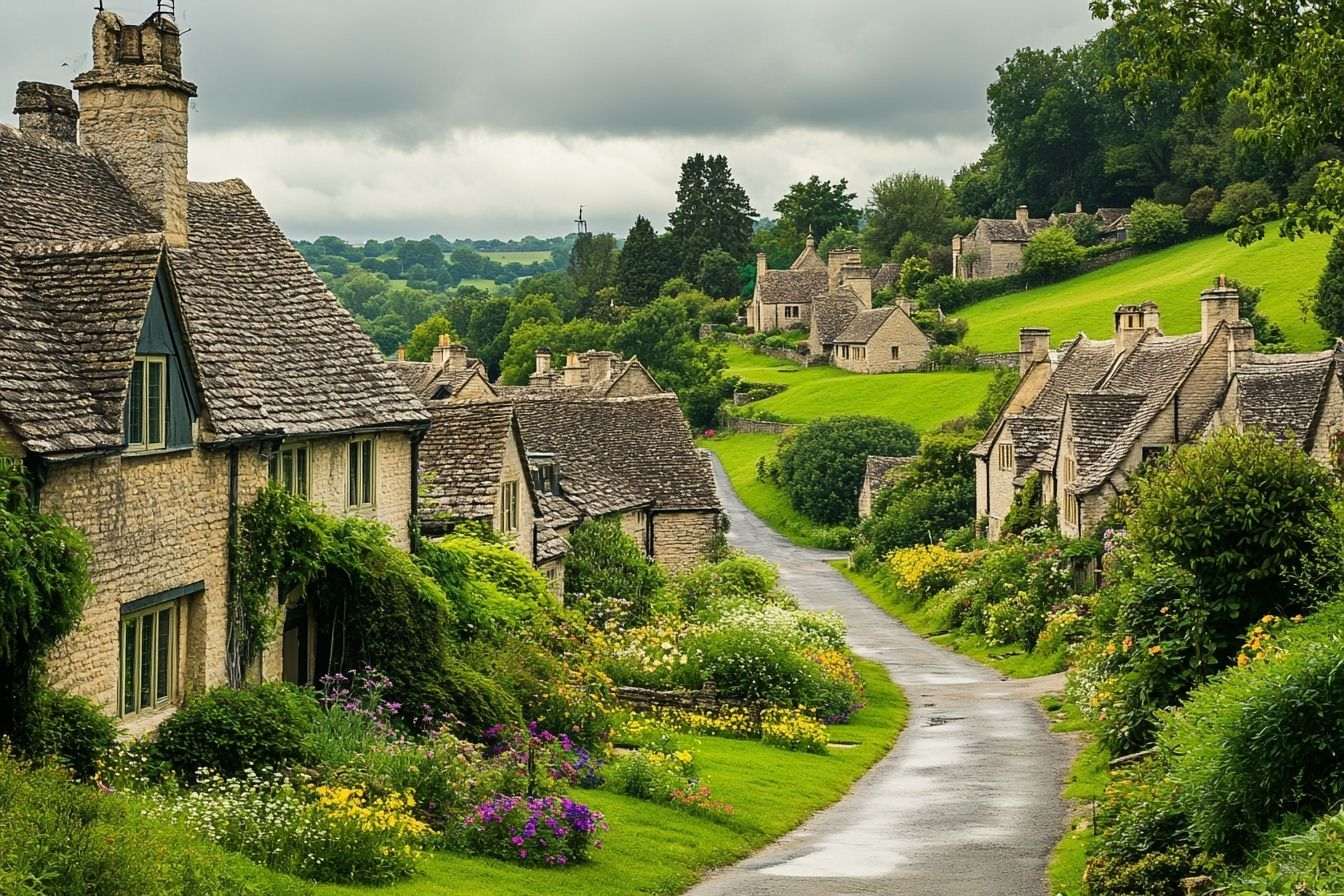 Image d'illustration. Collines verdoyantes des cotswolds