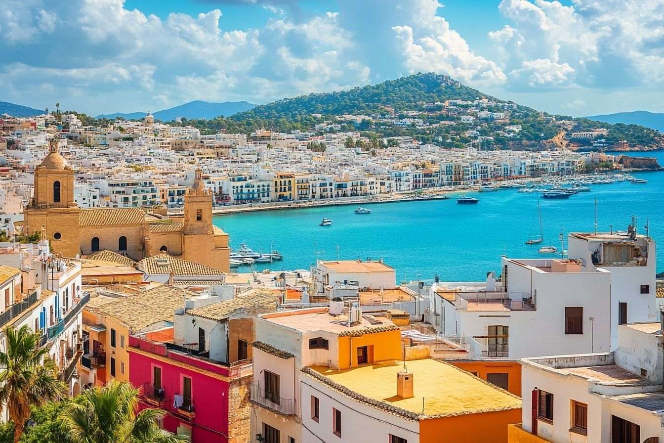 Image d'illustration. Vue panoramique du centre ville d ibiza