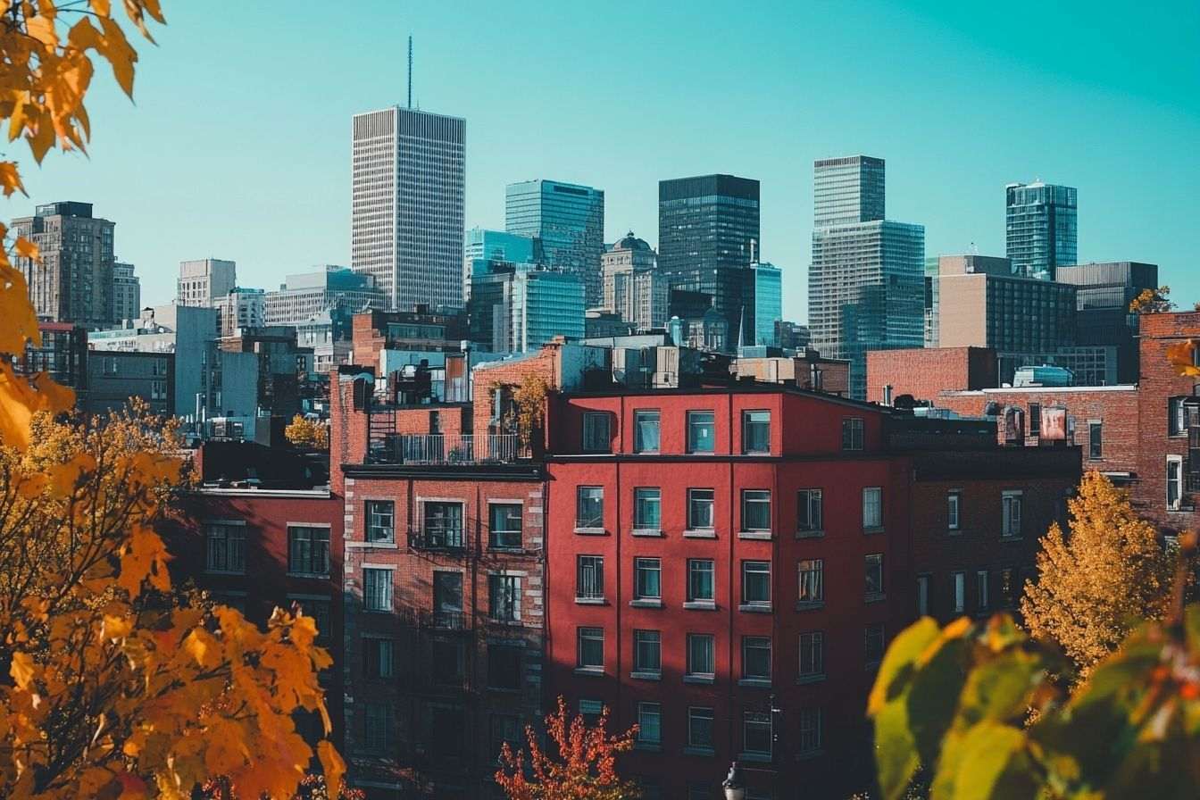 Image d'illustration. Vue panoramique du centre ville de montréal
