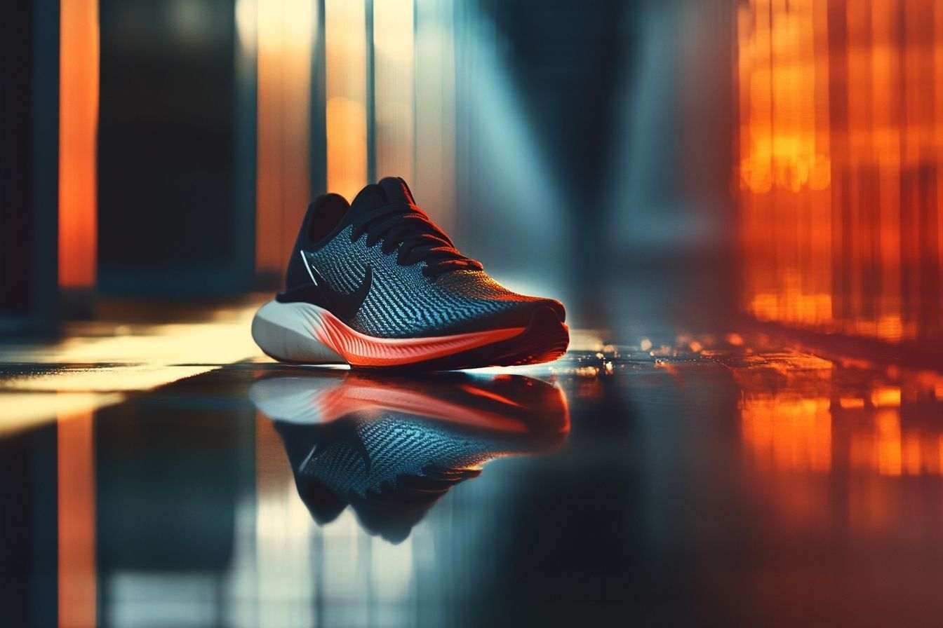 Chaussure de sport moderne avec réflections dynamiques