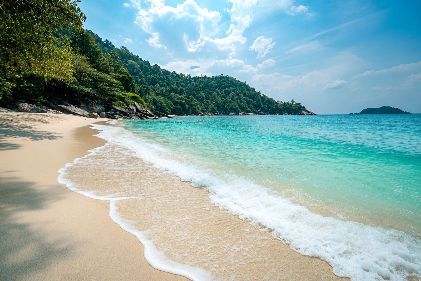 Plage sereine en thaïlande