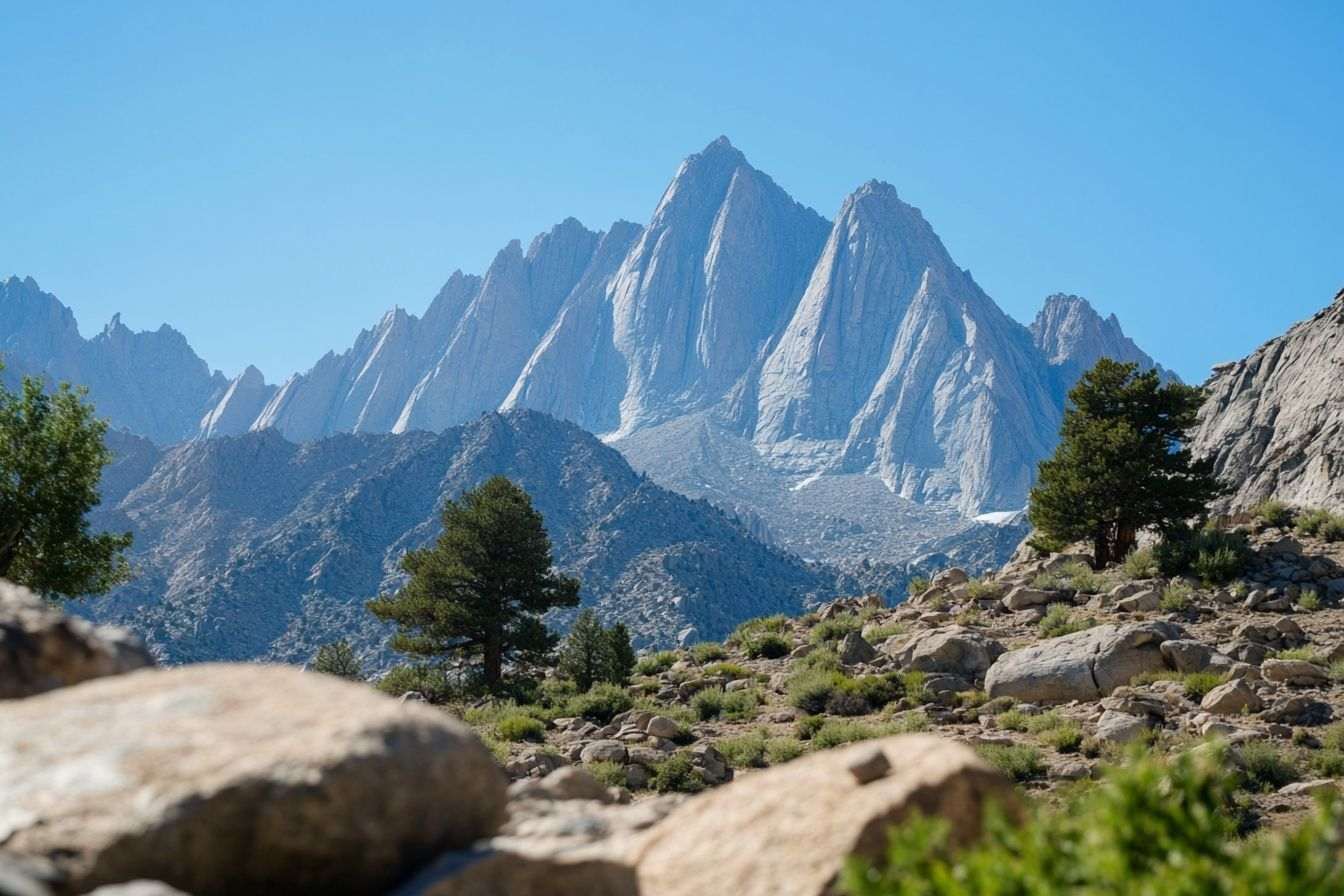 Vue majestueuse de mount whitney