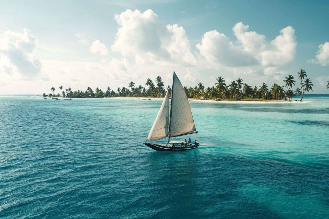 Vue pittoresque des îles san blas