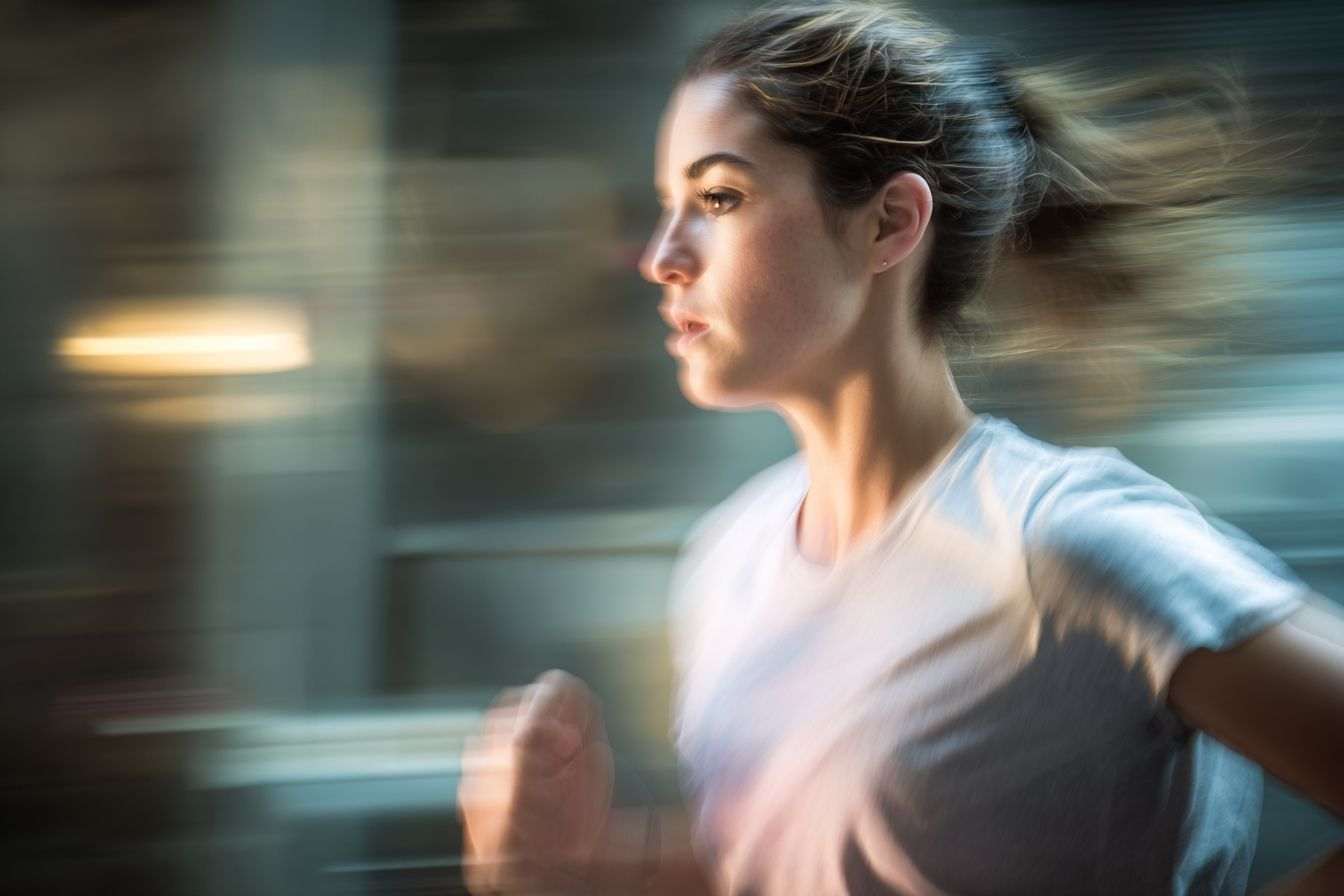 Lignes fluides et dégradés en course